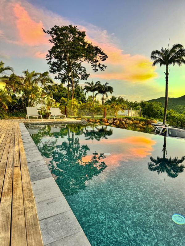 39_Location villa  vue mer Deshaies Guadeloupe_Coucher du soleil